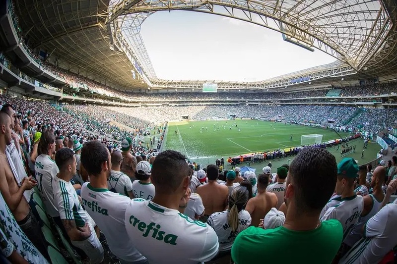 Biển người palmeirenses tại Allianz Parque