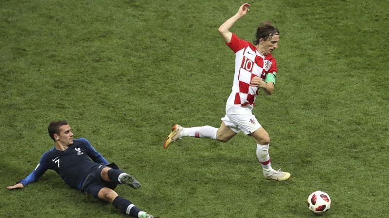 Hình ảnh cầu thủ trên sân cỏ tại World Cup 2018