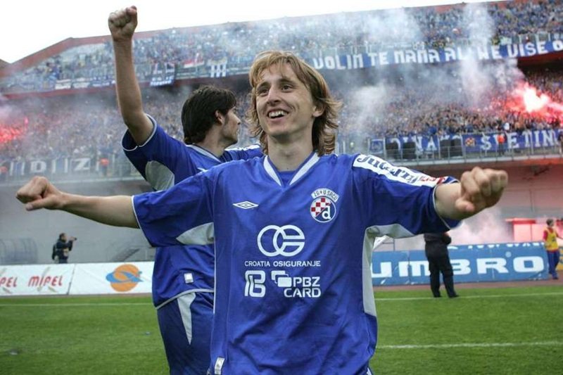 Luka Modrić khi còn thi đấu tại Dinamo Zagreb