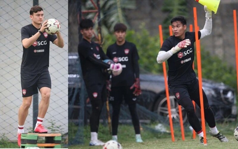 Dàn sao Muangthong United tập luyện sáng sớm